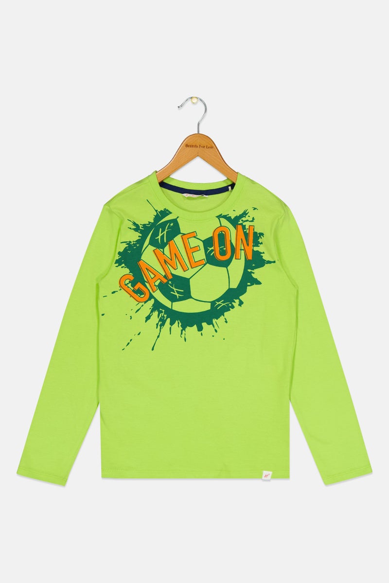 Hamleys تي شيرت طويل الأكمام بطبعة جرافيك للأولاد، متعدد الألوان - Image 2